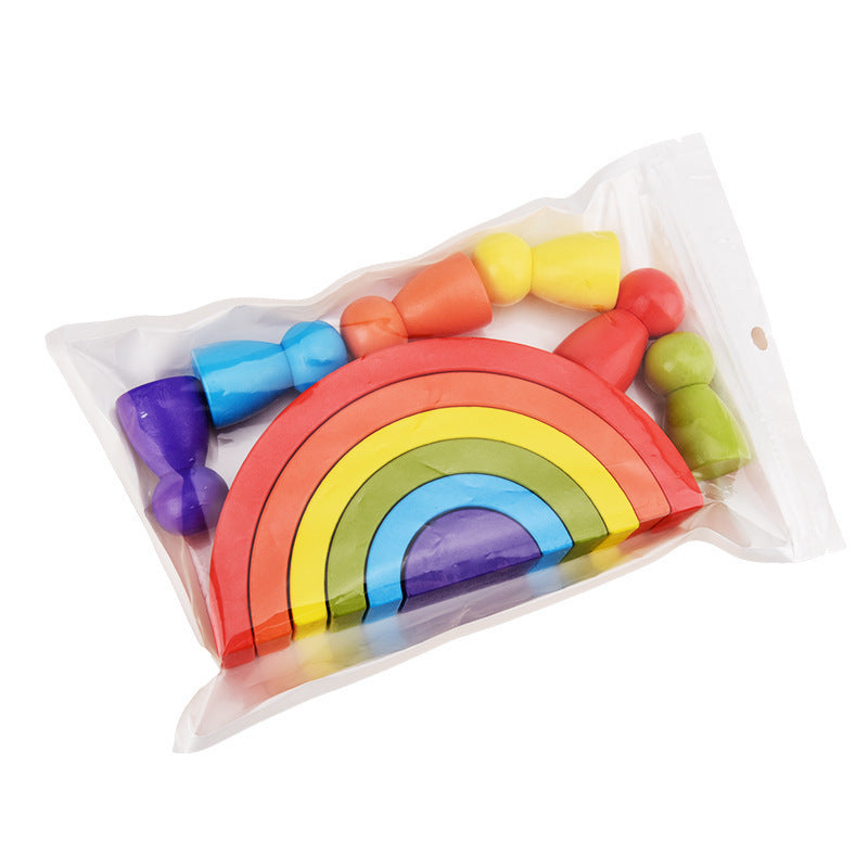 Creative Fun: Rainbow Arched Building Blocks for Imaginative Play