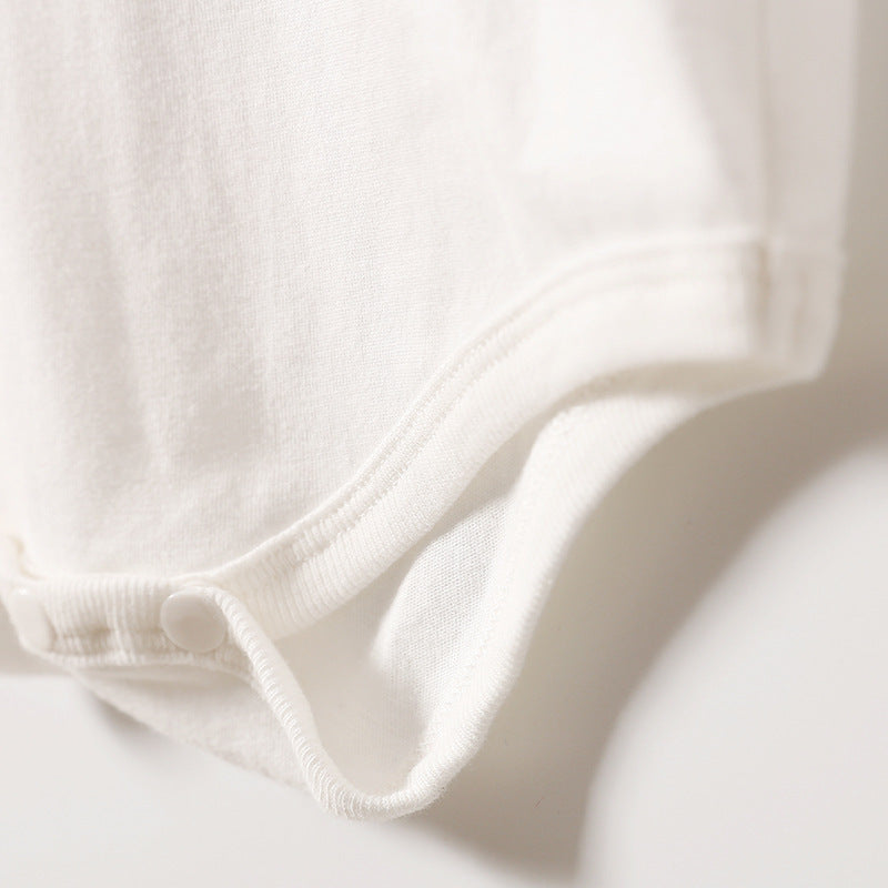 Adorable Short Sleeve Triangle Romper: Perfect for Your Little One