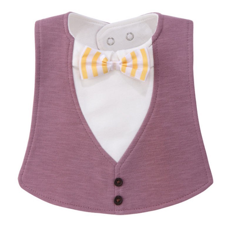 Chic Gentleman Style Waterproof Baby Bib: Novelty Infant Burp Cloths for Newborns & Toddlers