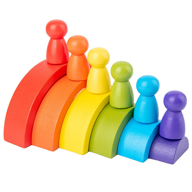 Creative Fun: Rainbow Arched Building Blocks for Imaginative Play