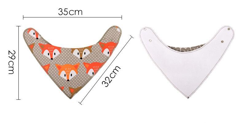 4pcs Printed Baby Bibs and Burp Cloth Set: Adorable and Absorbent Essentials