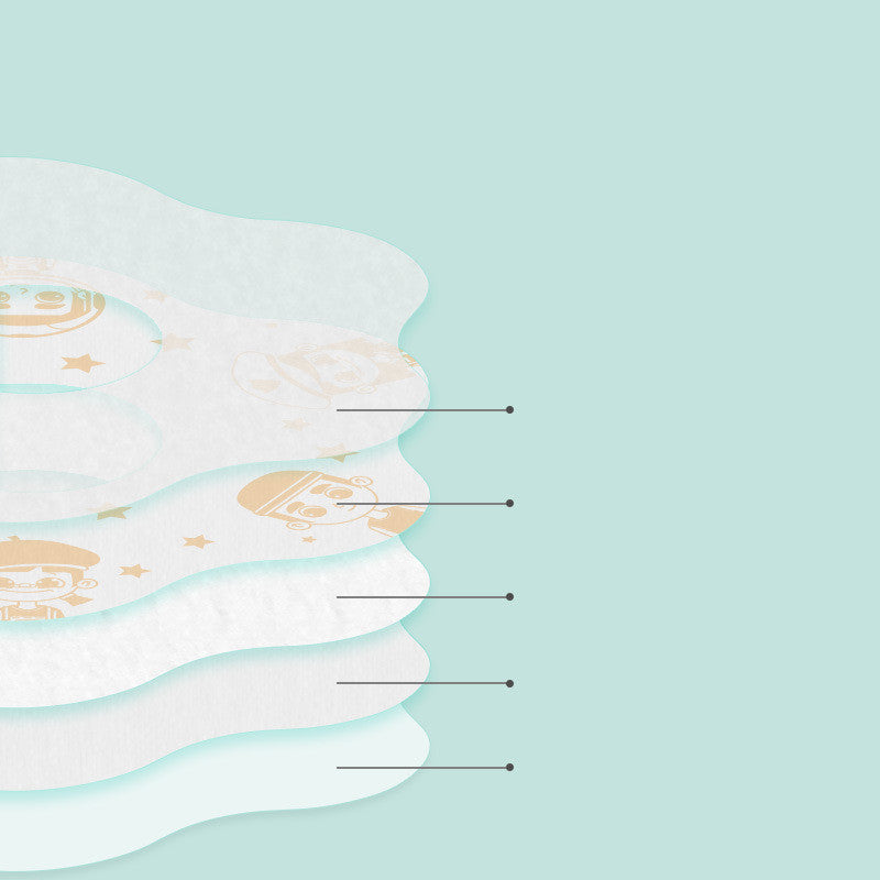 360° Rotatable Printed Disposable Baby Bib for Mess-Free Feeding