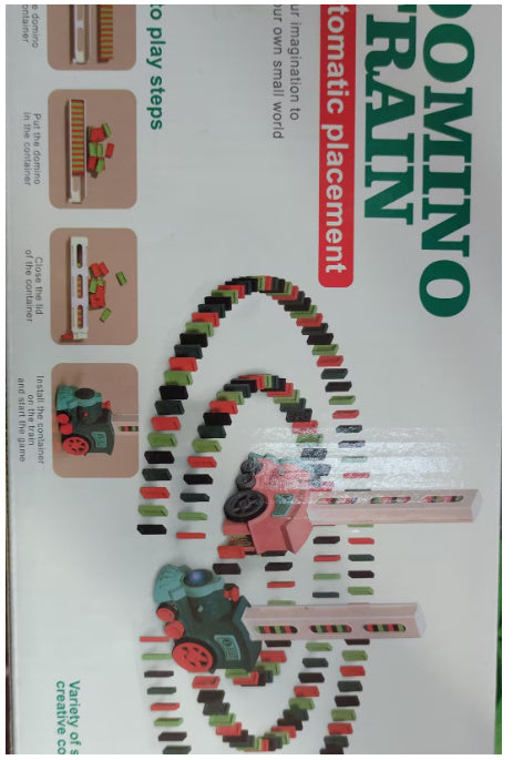Domino Train Toy for Kids | Automatic Electric Building Blocks Car Puzzle | Baby Developmental Toys