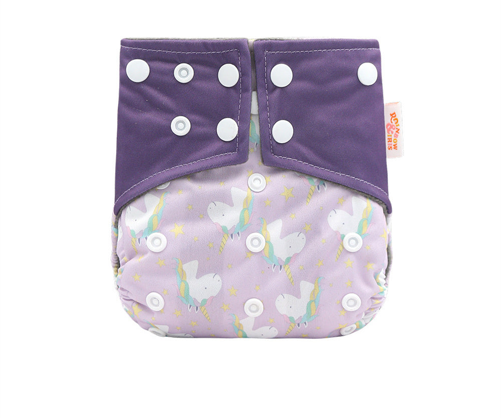 Western Style Bamboo Charcoal Washable Diapers - Digital Printing for Eco-Friendly Baby Care