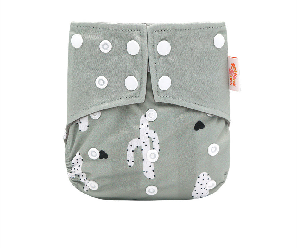 Western Style Bamboo Charcoal Washable Diapers - Digital Printing for Eco-Friendly Baby Care