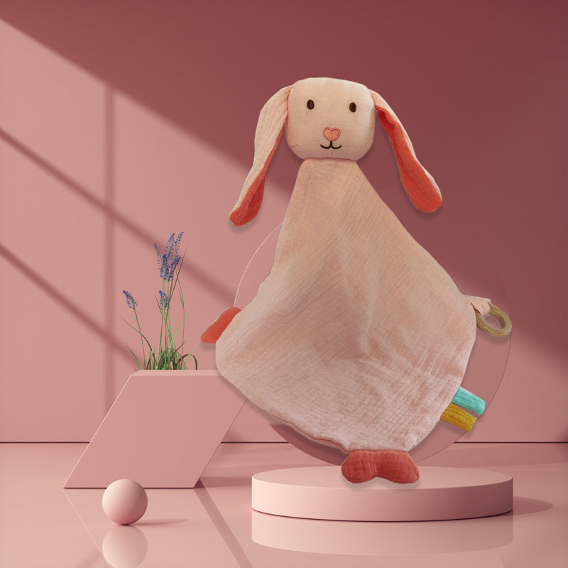 Soft and Snuggly: Comfort Towel Beanie Doll for Baby's Early Education – Adorable Cartoon Toy