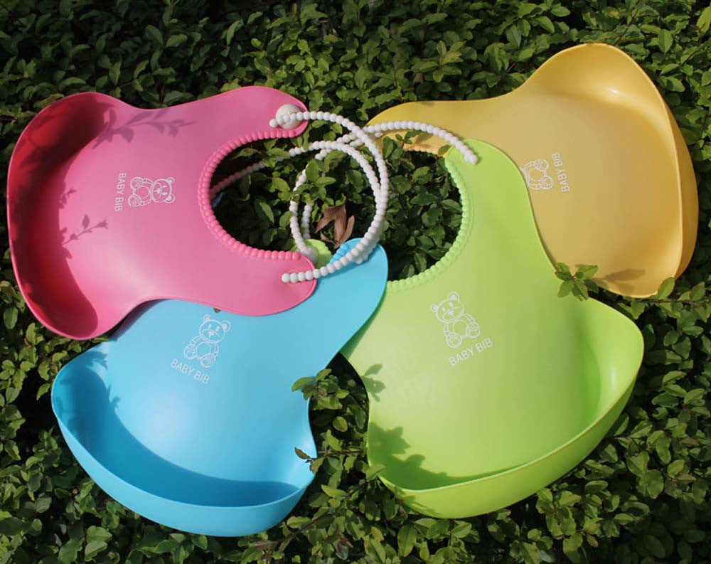 Kid Infant Bibs: Soft Silicone Bib for Mess-Free Feeding