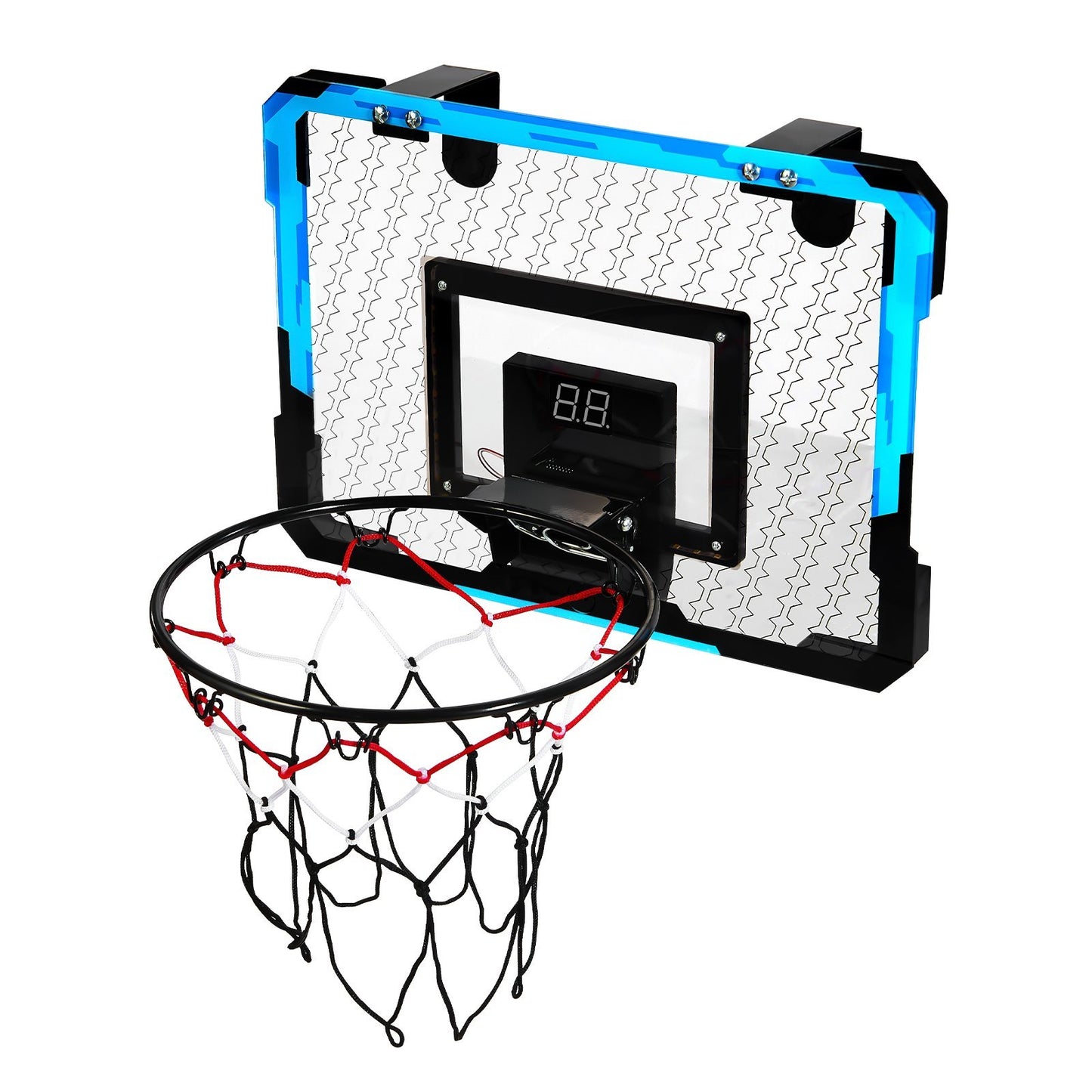 Kids Basketball Hoop with LED Lights & Audio Scoreboard – Indoor Mini Basketball Set