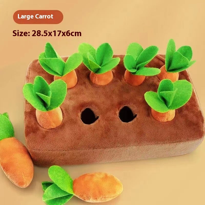 Interactive Baby Pulling Radishes Plush Toy for Action-Packed Fun and Biteable Training