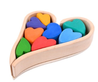 Colorful Learning Adventure: Large 12-Piece Arch Bridge Rainbow Building Blocks Jigsaw Puzzle - Early Childhood Education Toy