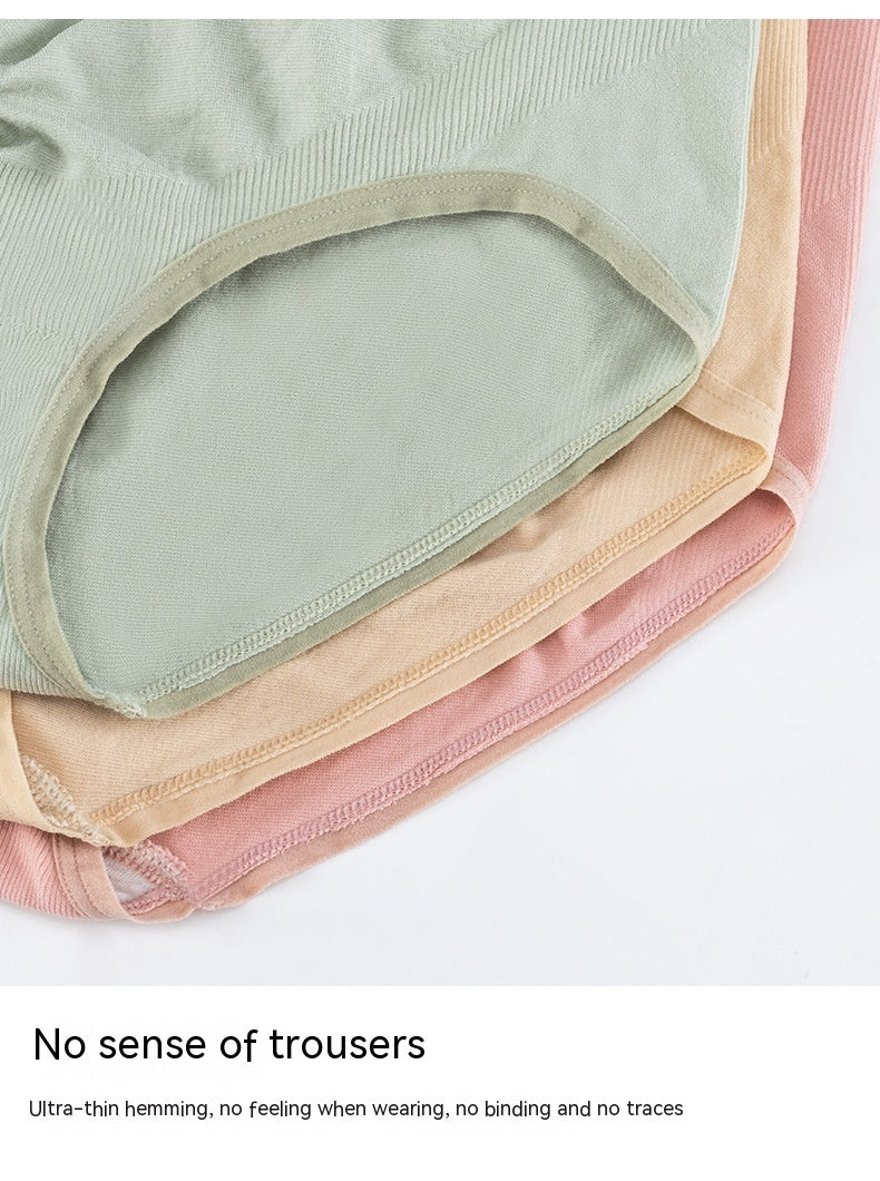 Thin Breathable Cotton Crotch Belly Support Seamless Postpartum Underwear for Pregnant Women
