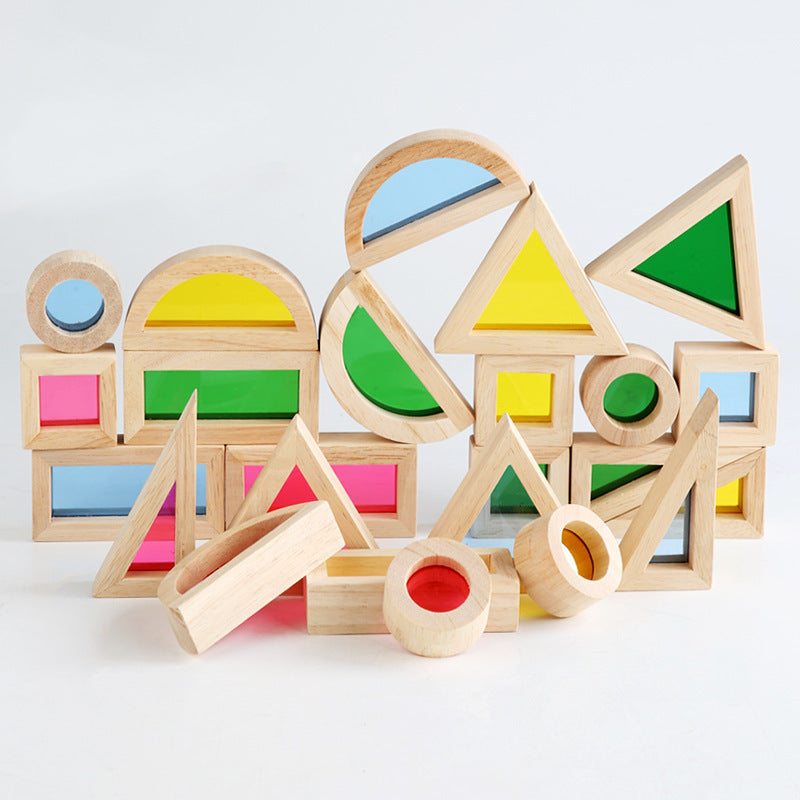 Vibrant Kaleidoscope Assembling Building Blocks - Creative and Educational Toy Set