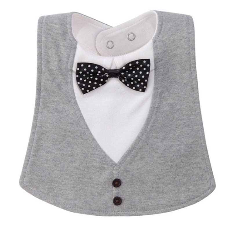 Chic Gentleman Style Waterproof Baby Bib: Novelty Infant Burp Cloths for Newborns & Toddlers