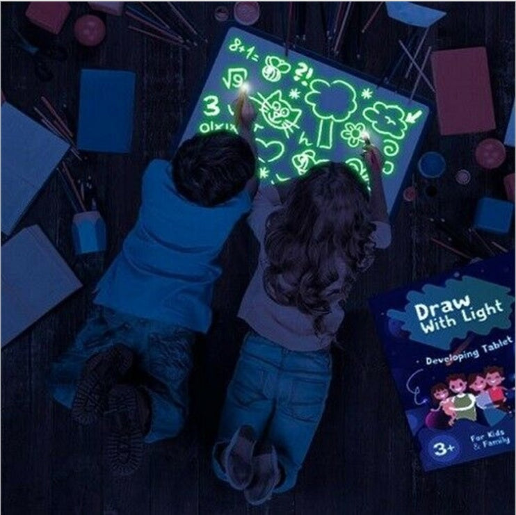 Discover Creativity: Educational 3D Magic Drawing Pad with 8 Light Effects - Perfect Puzzle Board and Sketchpad