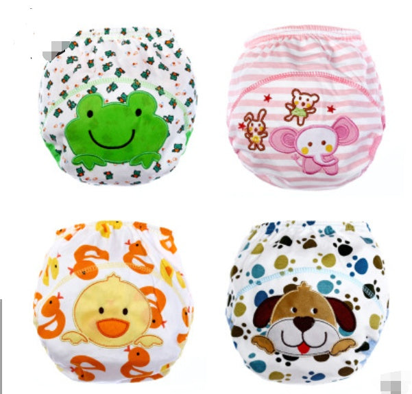 Adorable Cartoon Diaper Pants: Breathable Infant Training Pants