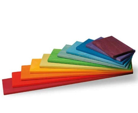 Colorful Learning Adventure: Large 12-Piece Arch Bridge Rainbow Building Blocks Jigsaw Puzzle - Early Childhood Education Toy