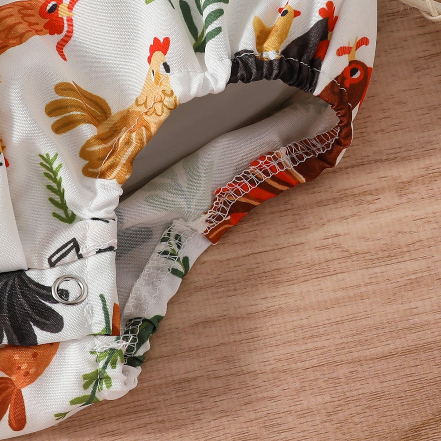Printed Short Sleeve Lapel Bow Tie Jumpsuit: Stylish Infant Fashion