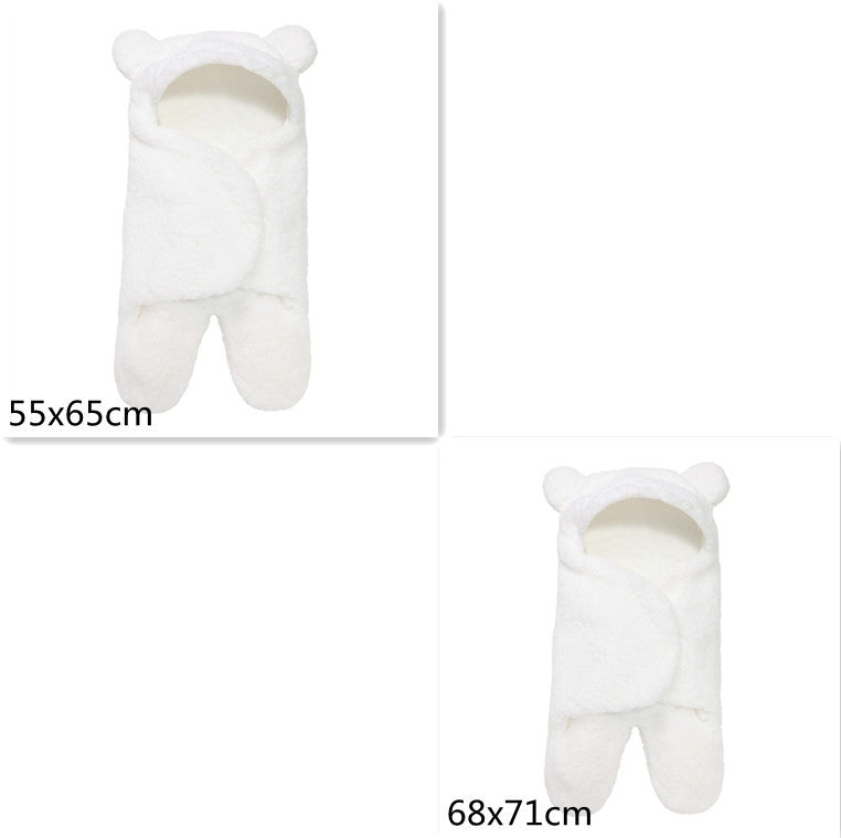 Lamb Plush Sleeping Bag | Cozy Newborn Baby Swaddling Quilt