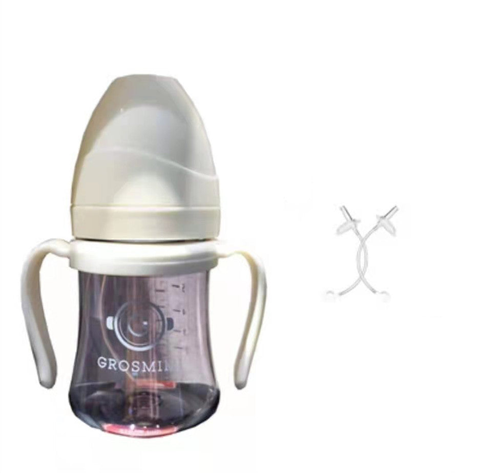 Discover Grosmimi's Eco-Friendly Korean Drinking Straw Bottle: Leak-Proof & Choke-Proof 300ml Capacity