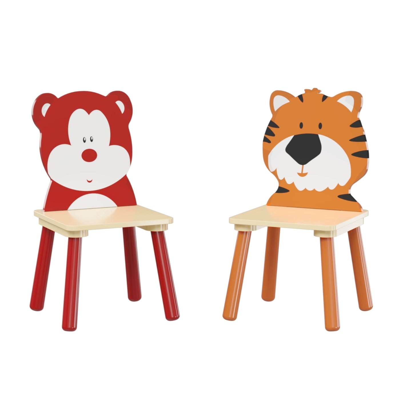 3-Piece Kids Wooden Table & Chair Set – Toddler Activity Play Furniture