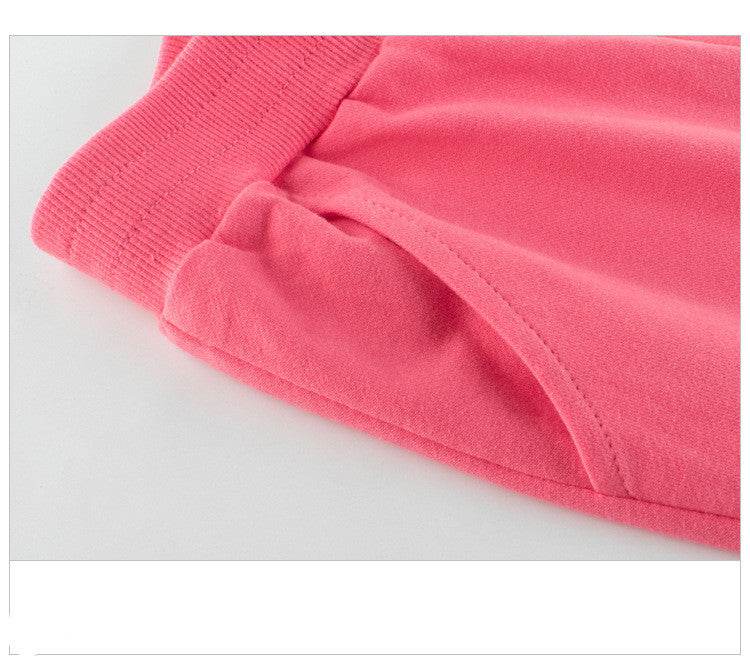 Stylish Girls' Trousers - Thin Western-Style Sports Pants for Kids' Outer Wear