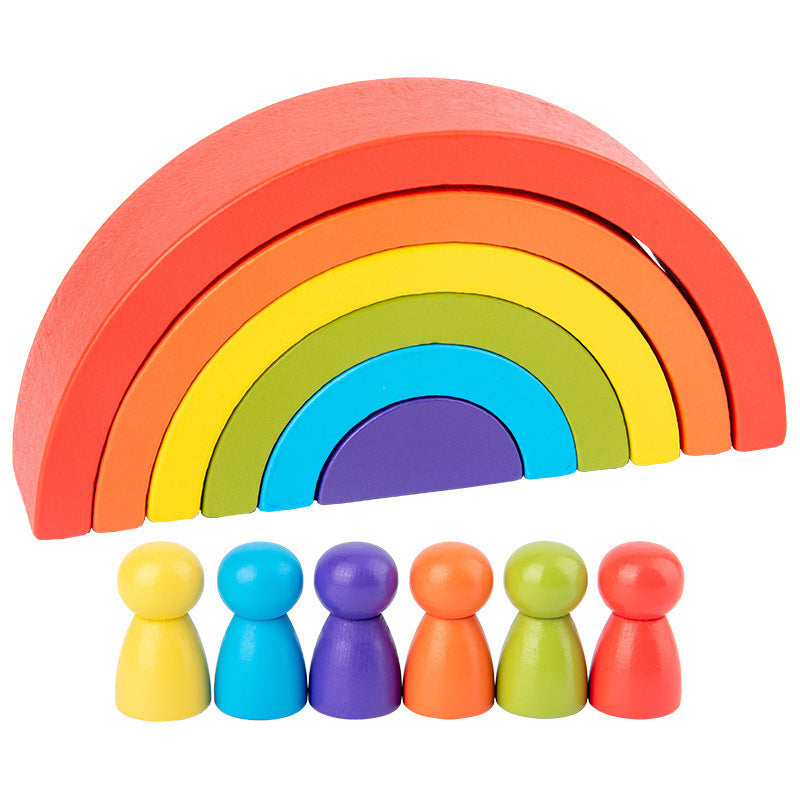 Creative Fun: Rainbow Arched Building Blocks for Imaginative Play