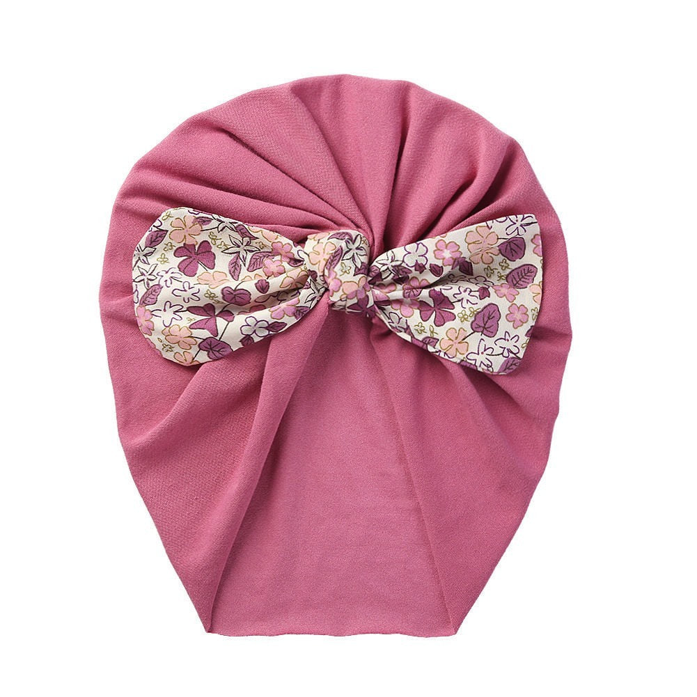 Chic and Cozy Bow-Knot Tie Thickened Warm Boneless Hat