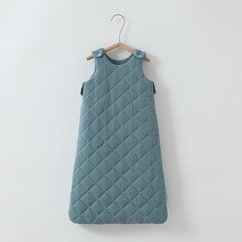 Cozy and Safe Baby Cotton-Padded Sleeping Bag Vest for Restful Nights
