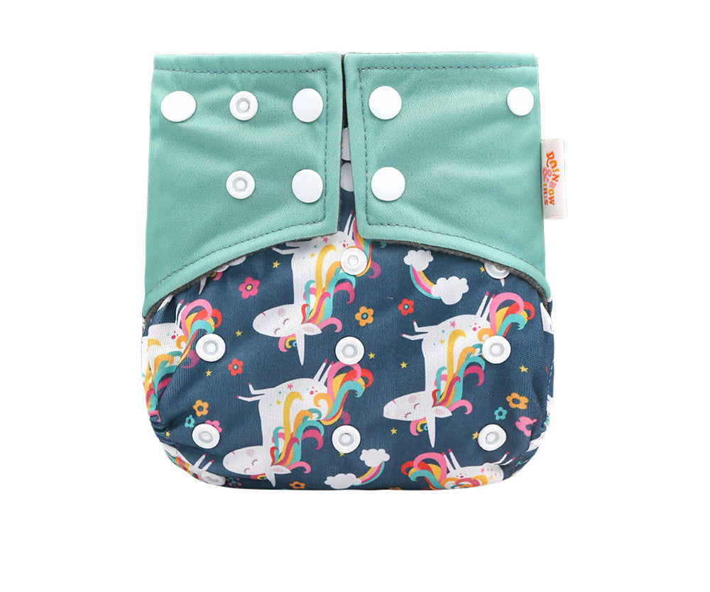Western Style Bamboo Charcoal Washable Diapers - Digital Printing for Eco-Friendly Baby Care
