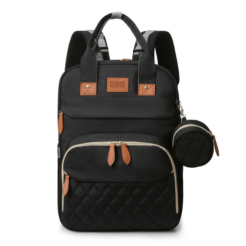 Ultimate Convenience: Expandable Diaper Bag with Insulated Pockets and Multi-Function Design
