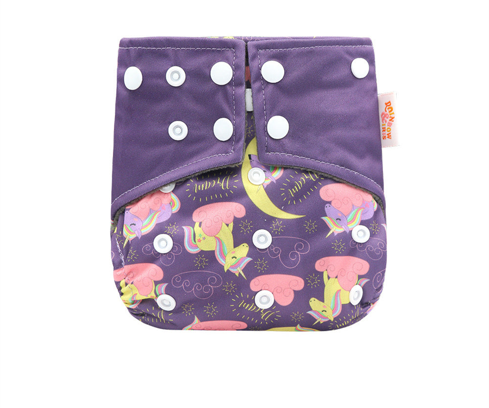 Western Style Bamboo Charcoal Washable Diapers - Digital Printing for Eco-Friendly Baby Care
