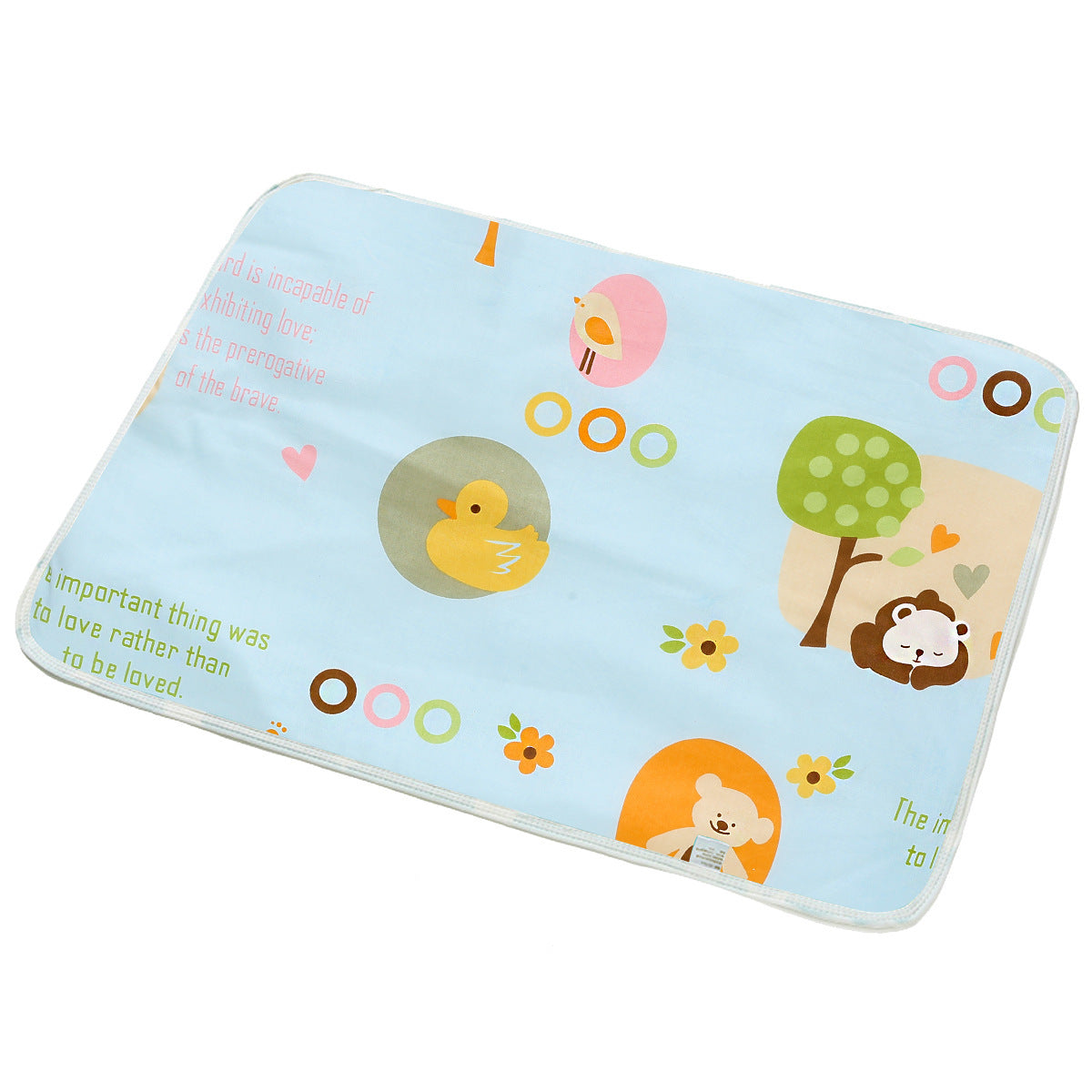 Cartoon Cotton Baby Changing Pad | Breathable, Waterproof & Comfortable