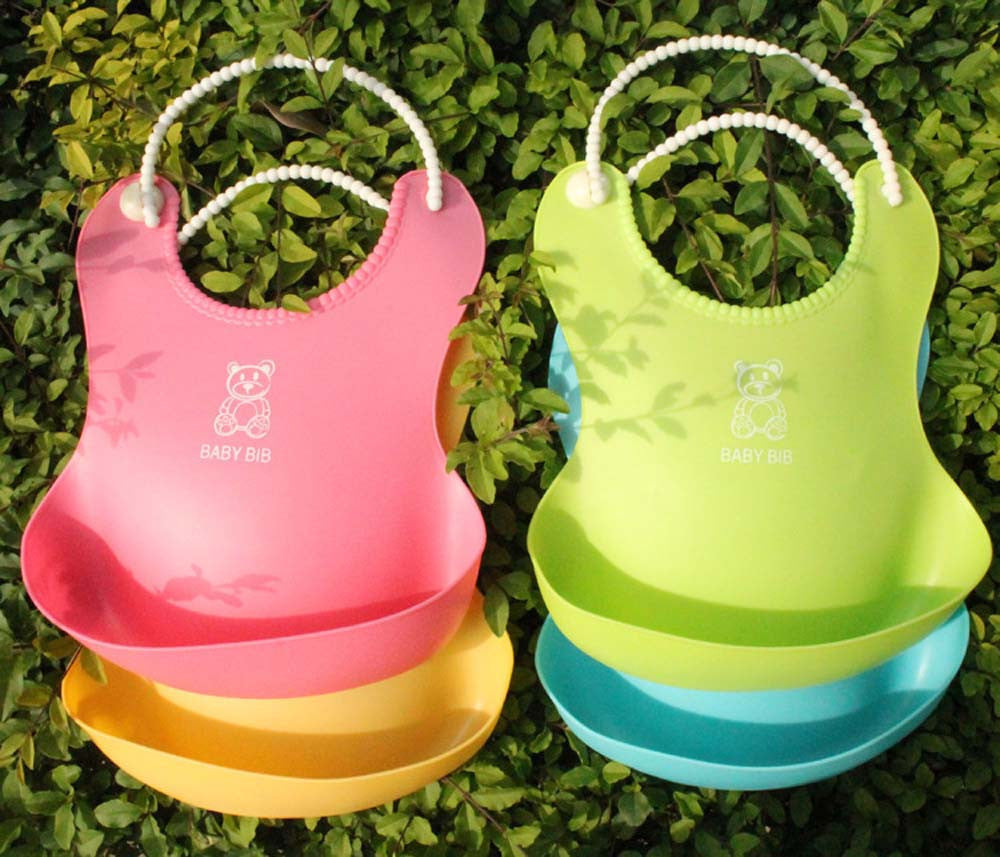 Kid Infant Bibs: Soft Silicone Bib for Mess-Free Feeding