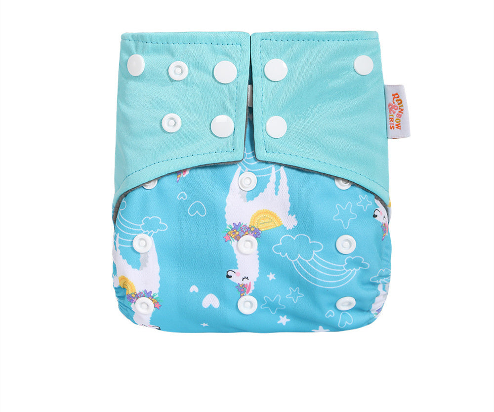 Western Style Bamboo Charcoal Washable Diapers - Digital Printing for Eco-Friendly Baby Care