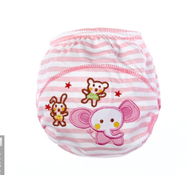 Adorable Cartoon Diaper Pants: Breathable Infant Training Pants