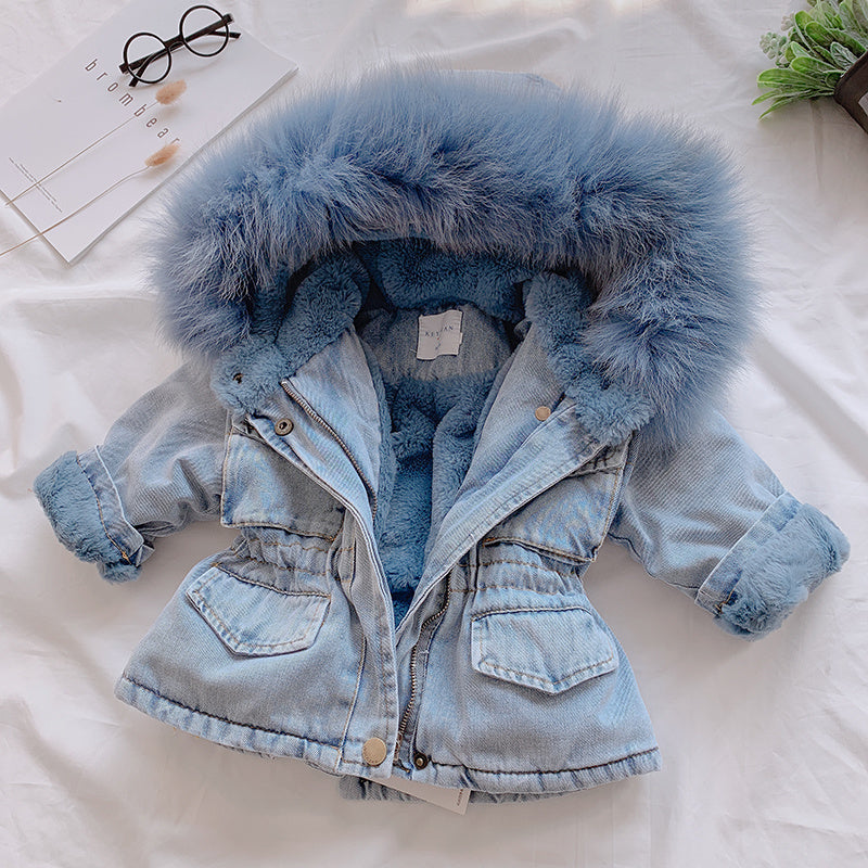 Chic and Stylish: Denim Coat for Girls - Fashionable Outerwear for Every Occasion