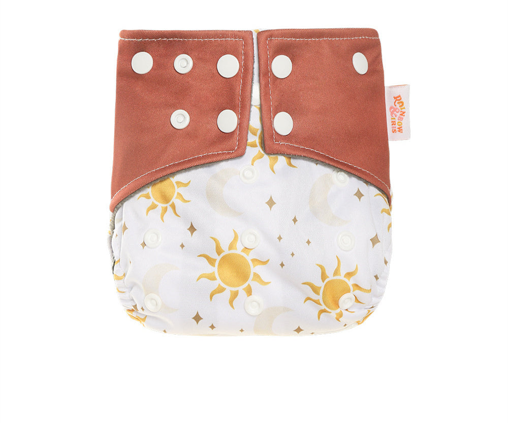 Western Style Bamboo Charcoal Washable Diapers - Digital Printing for Eco-Friendly Baby Care