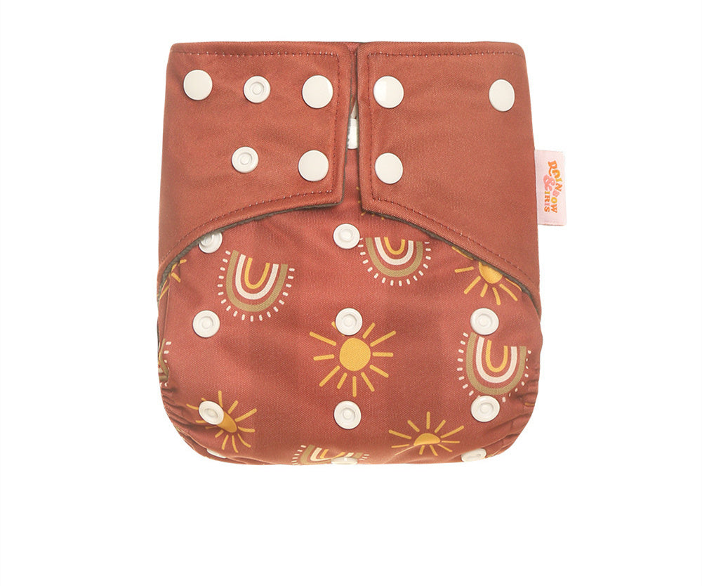 Western Style Bamboo Charcoal Washable Diapers - Digital Printing for Eco-Friendly Baby Care