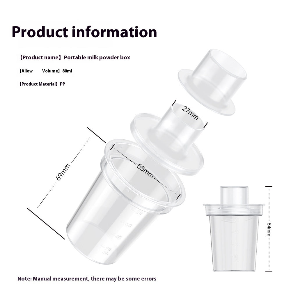 Convenient Portable Outdoor Baby Milk Powder Box for On-the-Go Feeding