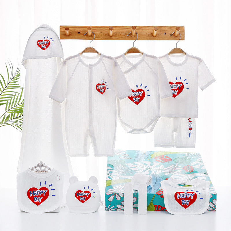 Summer Thin Newborn Baby Gift Set - Lightweight Infant Clothing Essentials