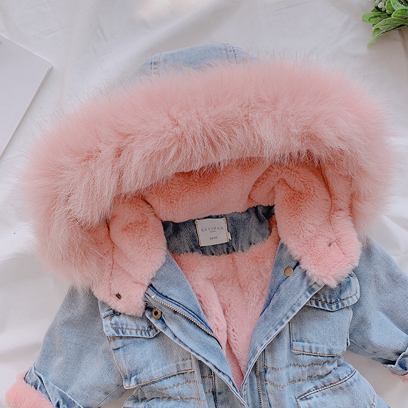 Chic and Stylish: Denim Coat for Girls - Fashionable Outerwear for Every Occasion