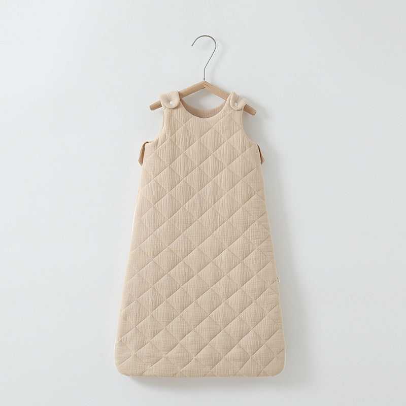 Cozy and Safe Baby Cotton-Padded Sleeping Bag Vest for Restful Nights
