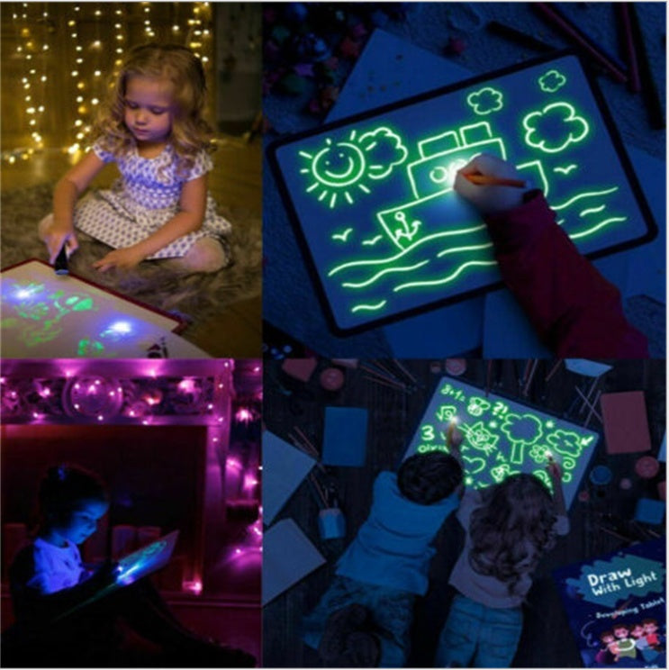 Discover Creativity: Educational 3D Magic Drawing Pad with 8 Light Effects - Perfect Puzzle Board and Sketchpad