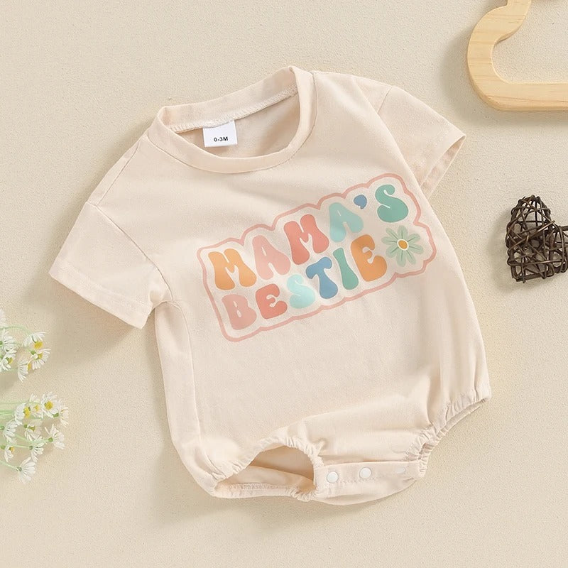 Stylish Baby's Summer Printed Short-Sleeved Fashion Romper
