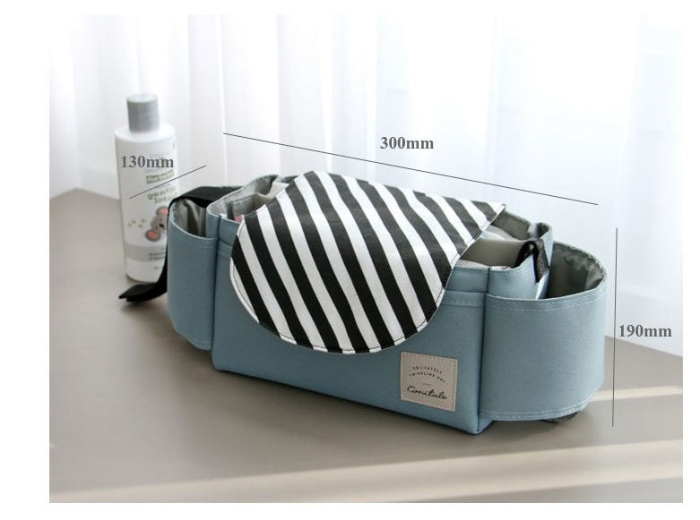 Multifunction Baby Stroller Bag Organizer - Maternity Nappy Bag with Stroller Accessories & Cup Holders - Ideal Stroller Bag