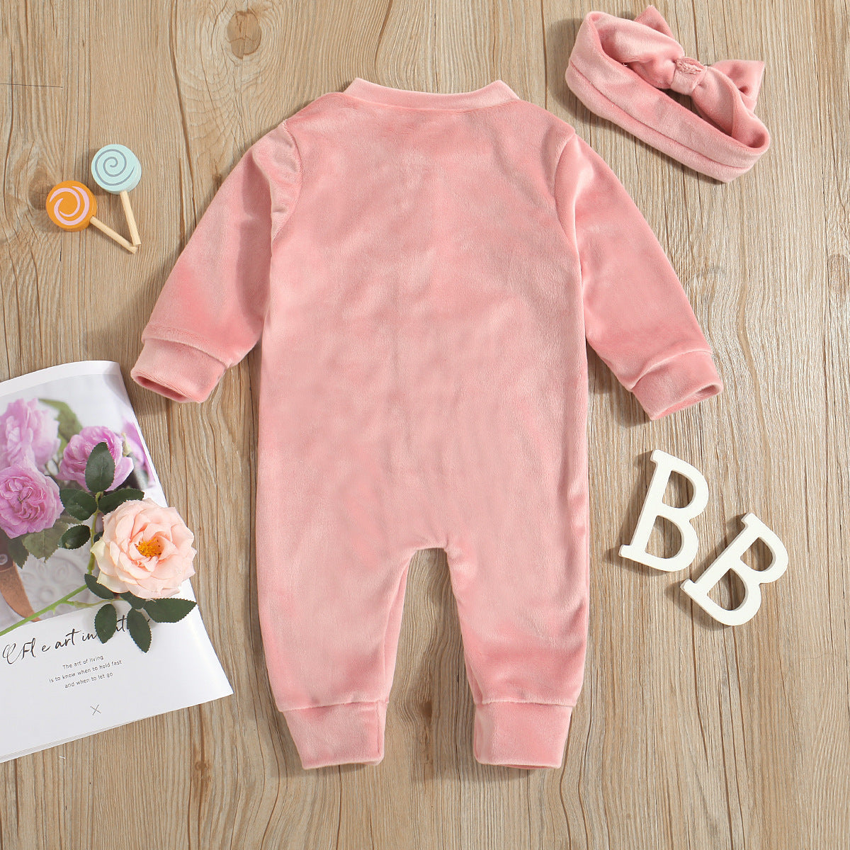 Cozy Baby Plush Infant Romper - Boneless Design for Spring and Autumn