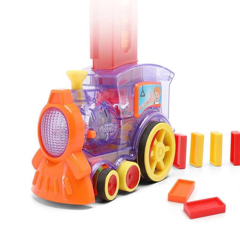 Domino Train Toy for Kids | Automatic Electric Building Blocks Car Puzzle | Baby Developmental Toys
