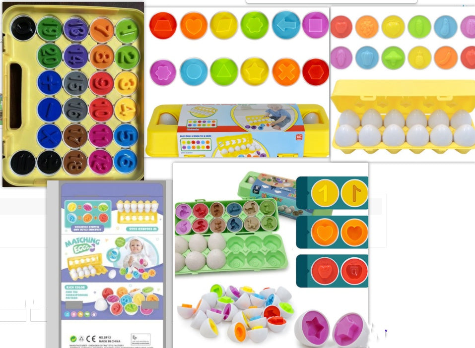 Educational Smart Egg Toy: Montessori Shape Matching Sorter for Kids