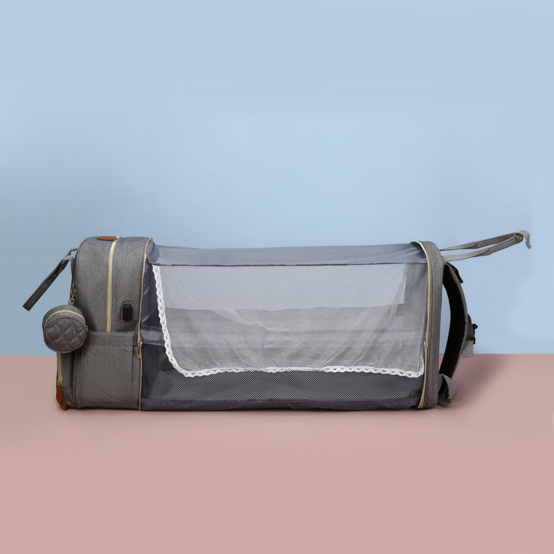 Ultimate Convenience: Expandable Diaper Bag with Insulated Pockets and Multi-Function Design