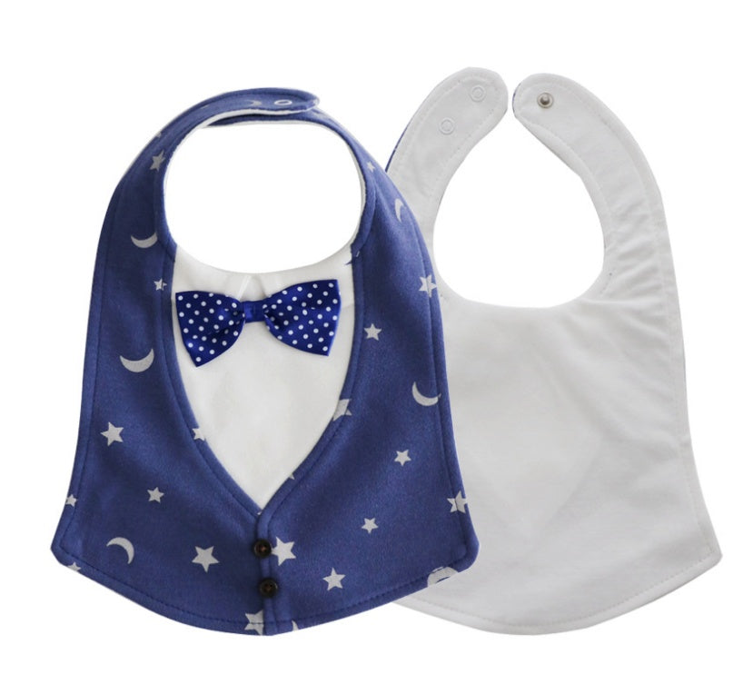 Chic Gentleman Style Waterproof Baby Bib: Novelty Infant Burp Cloths for Newborns & Toddlers